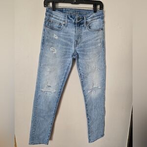 American Eagle Outfitters Light Wash Next Level Airflex Skinny Jeans